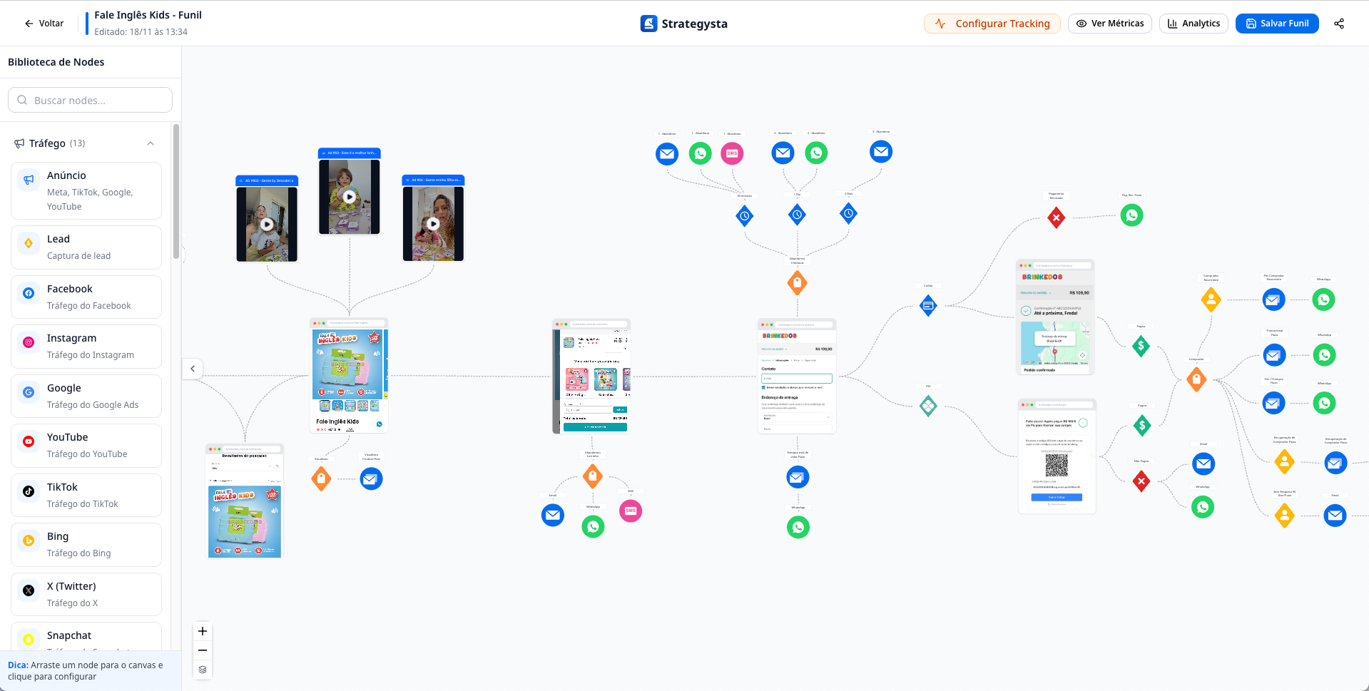Strategysta platform interface